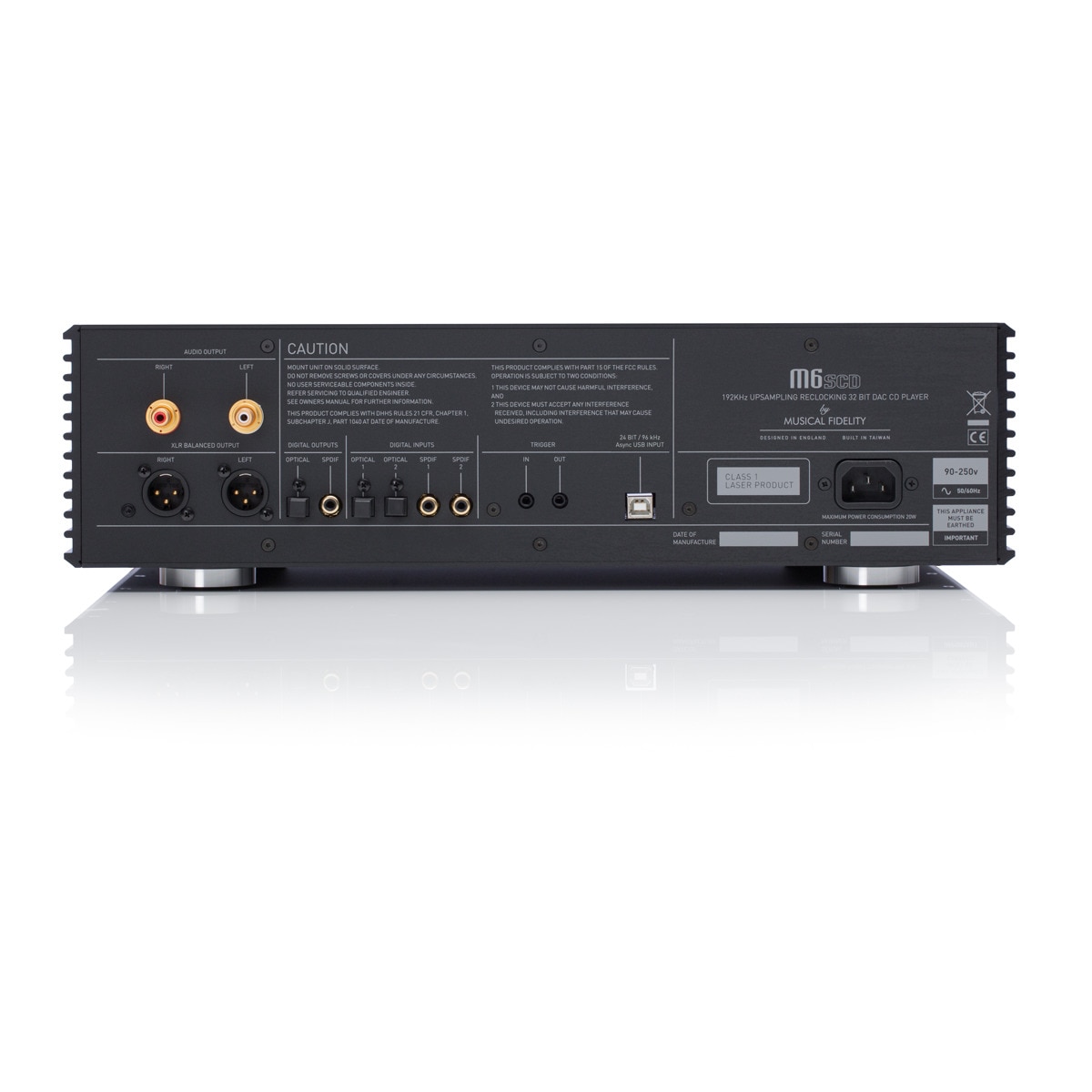 Reproductor de CDs Musical Fidelity M6S cd Negro-3