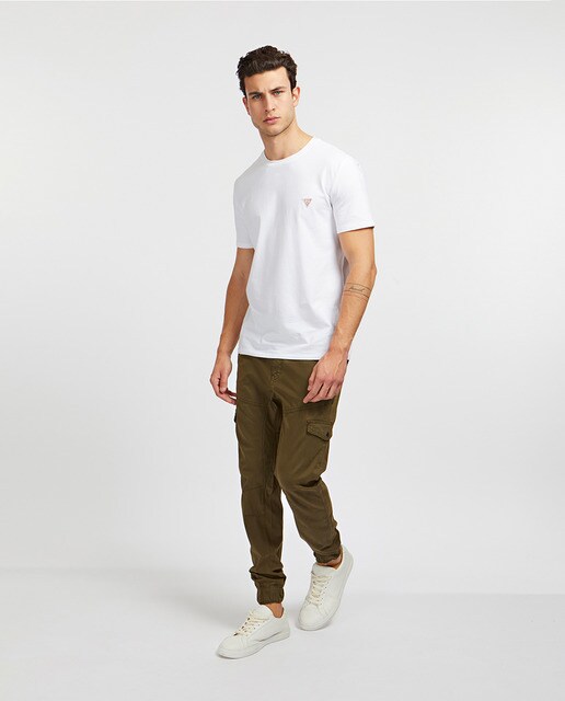 Pantalón cargo de hombre skinny verde militar · Guess · El Corte Inglés