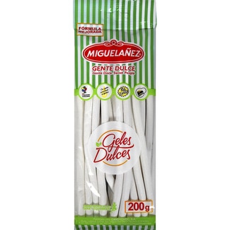 regaliz relleno de nata y fresa sin leche bolsa 200 g - Miguelañez