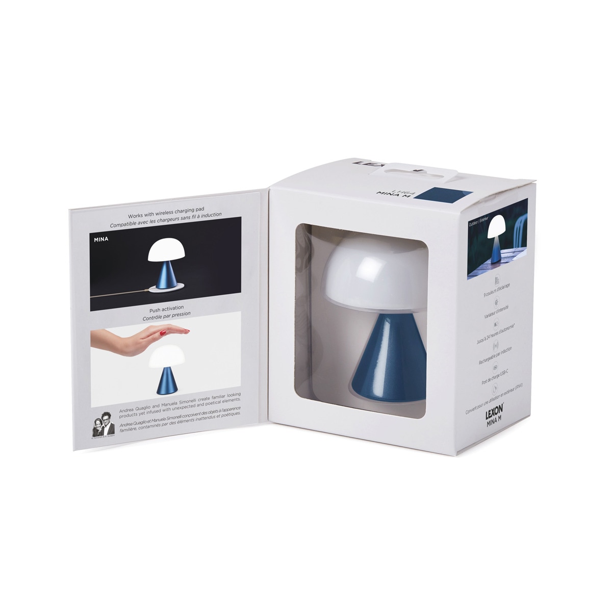 Candeeiro Mina M 9 Luzes azul 2