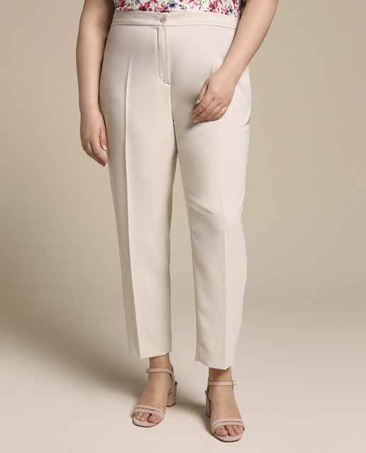 Imagen 0 de Pantalón semipitillo de mujer talla grande con cintura elástica