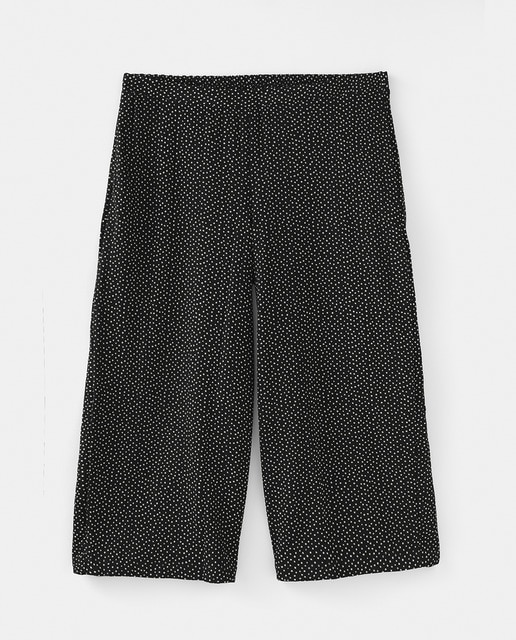 Imagen 0 de Pantalón fluido de mujer talla grande con lunares