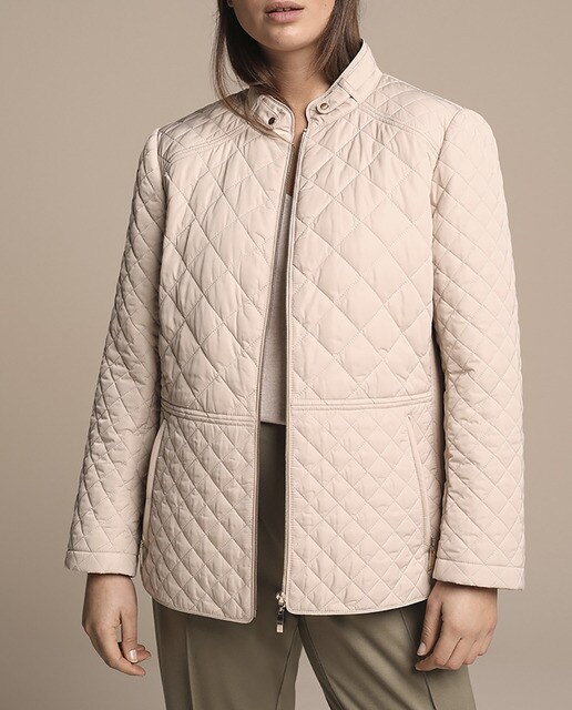 Imagen 0 de Plumífero guateado de mujer talla grande con cierre de cremallera