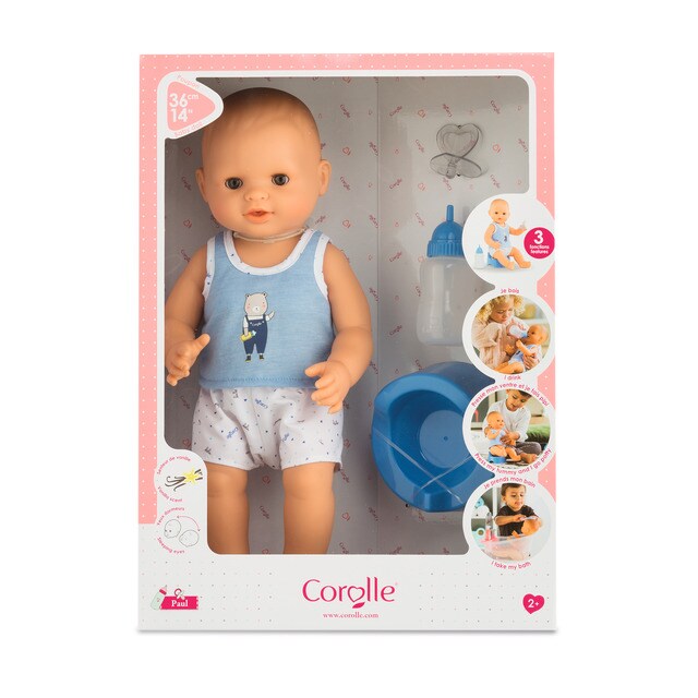 Muneco Bebe Paul Hace Pipi 36 Cm Mon Grand Poupon Corolle Corolle El Corte Ingles
