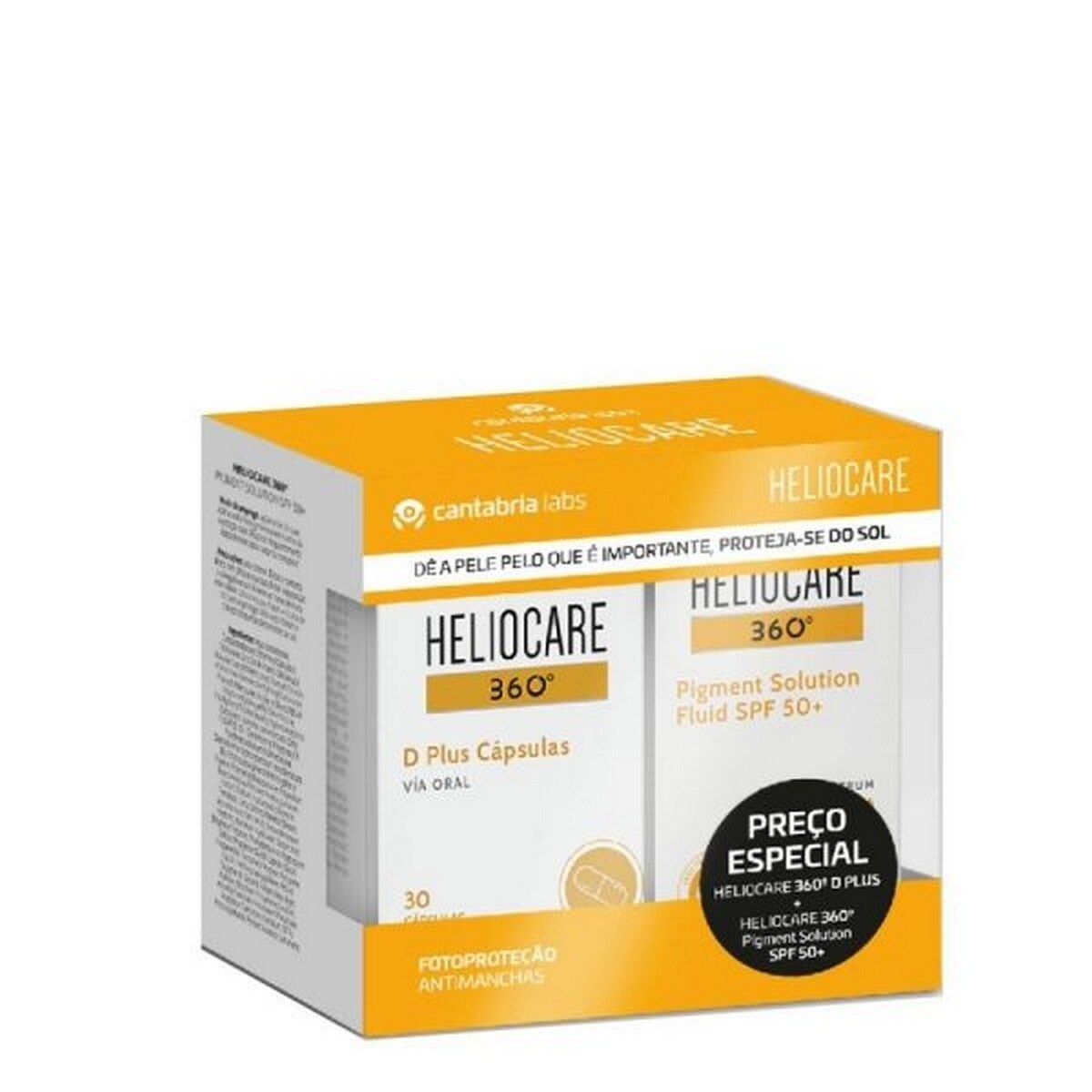 Protetor 360º Pigment Solution Fluido SPF50+ 50ml + 360º D Plus 30 Cápsulas 1