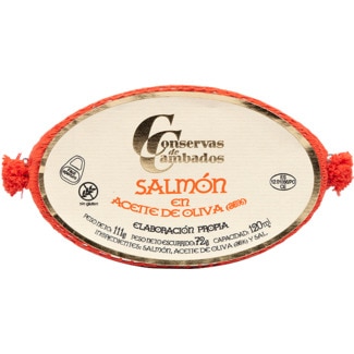 Salmão em Azeite lata 111 g - Conservas De Cambados