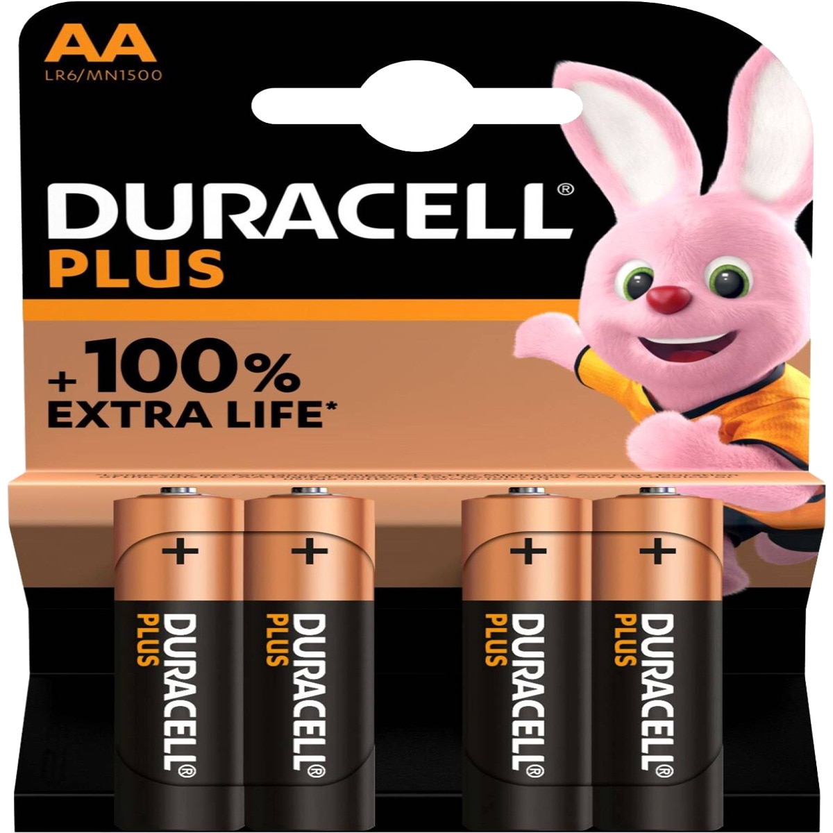 Pilhas AA LR6 / MN1500 +100% Extra Life embalagem 4 unidades