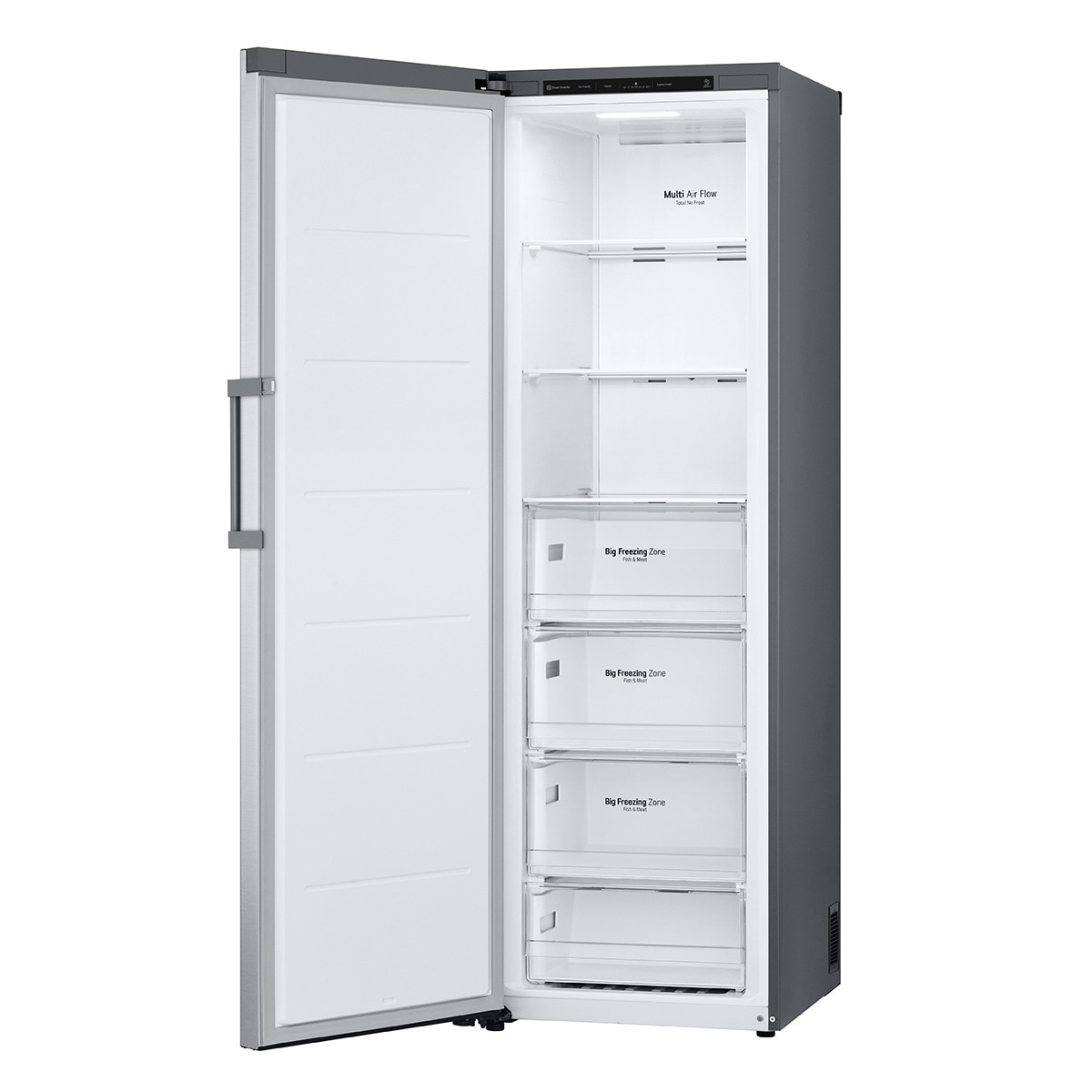 Congelador vertical LG No Frost 186 cm, 355 l, Multi Air Flow, Inox- GFT41PZGSZ Inox-8