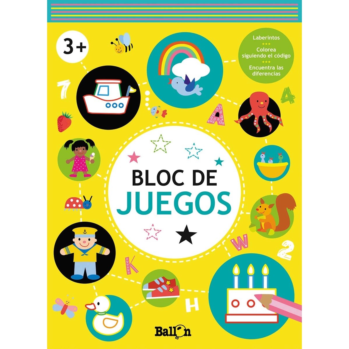BLOC DE JUEGOS +3 AMARILLO (Capa mole) 1