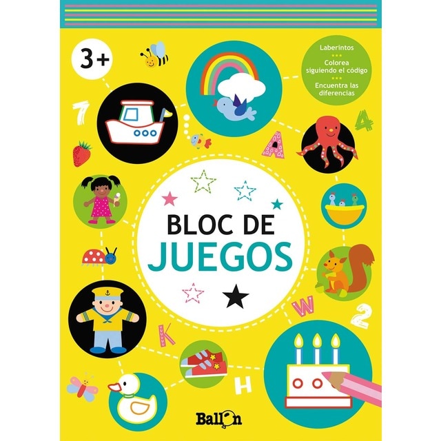 Imagen 0 de BLOC DE JUEGOS +3 AMARILLO  (Tapa blanda)