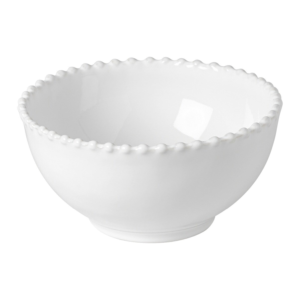 Tigela de sopa/ cereais Pearl Branco-1