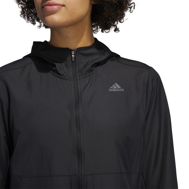 Chaquetas Mujer | Cortavientos con capucha Own the Run Black | Adidas ·  Elya Events