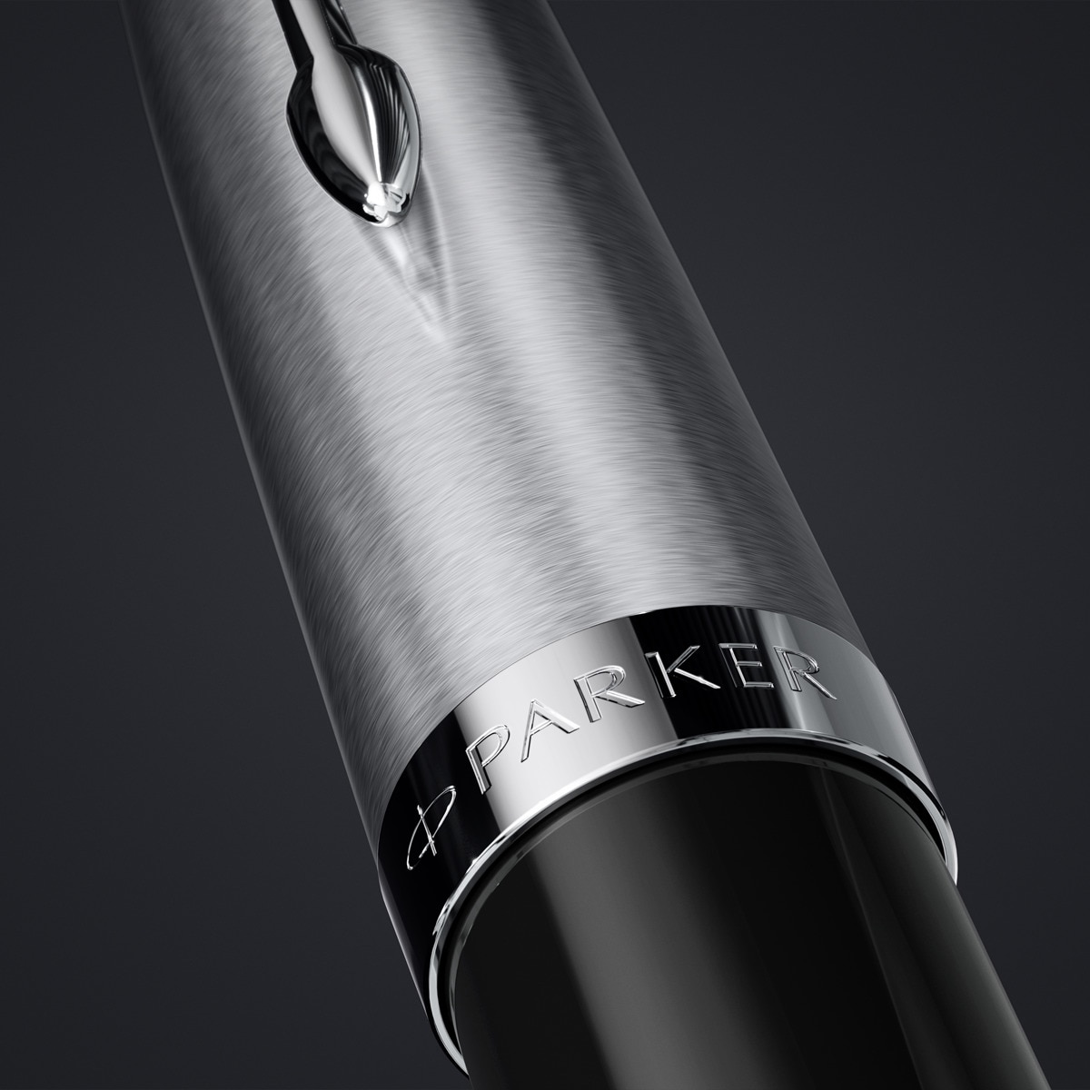 Caneta de aparo 51 Preta Aço CT Preto/Aço-6