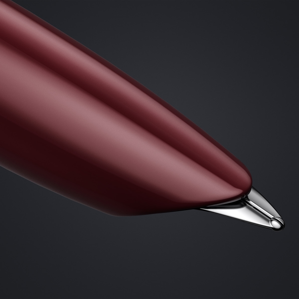 Pluma Parker 51 Borgoña Acero CT Borgoña-4