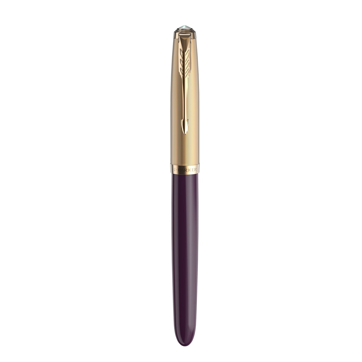 Caneta de aparo 51 Premium ameixa e dourada GT Ameixa-1