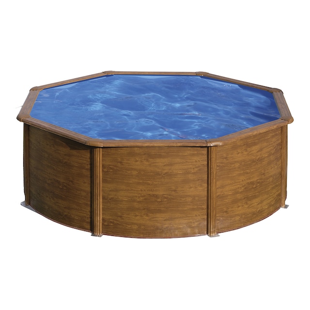 Imagen 0 de Piscina Acero Redonda imitación Madera 350 x 120 cm