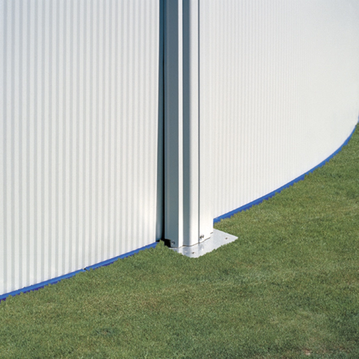 Piscina Acero Ovalada Lacada Blanco 610 x 375 x 120 cm 6