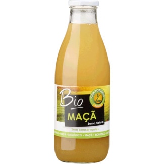 Sumo Natural de Maçã Biológico garrafa 1 L - Cem Porcento