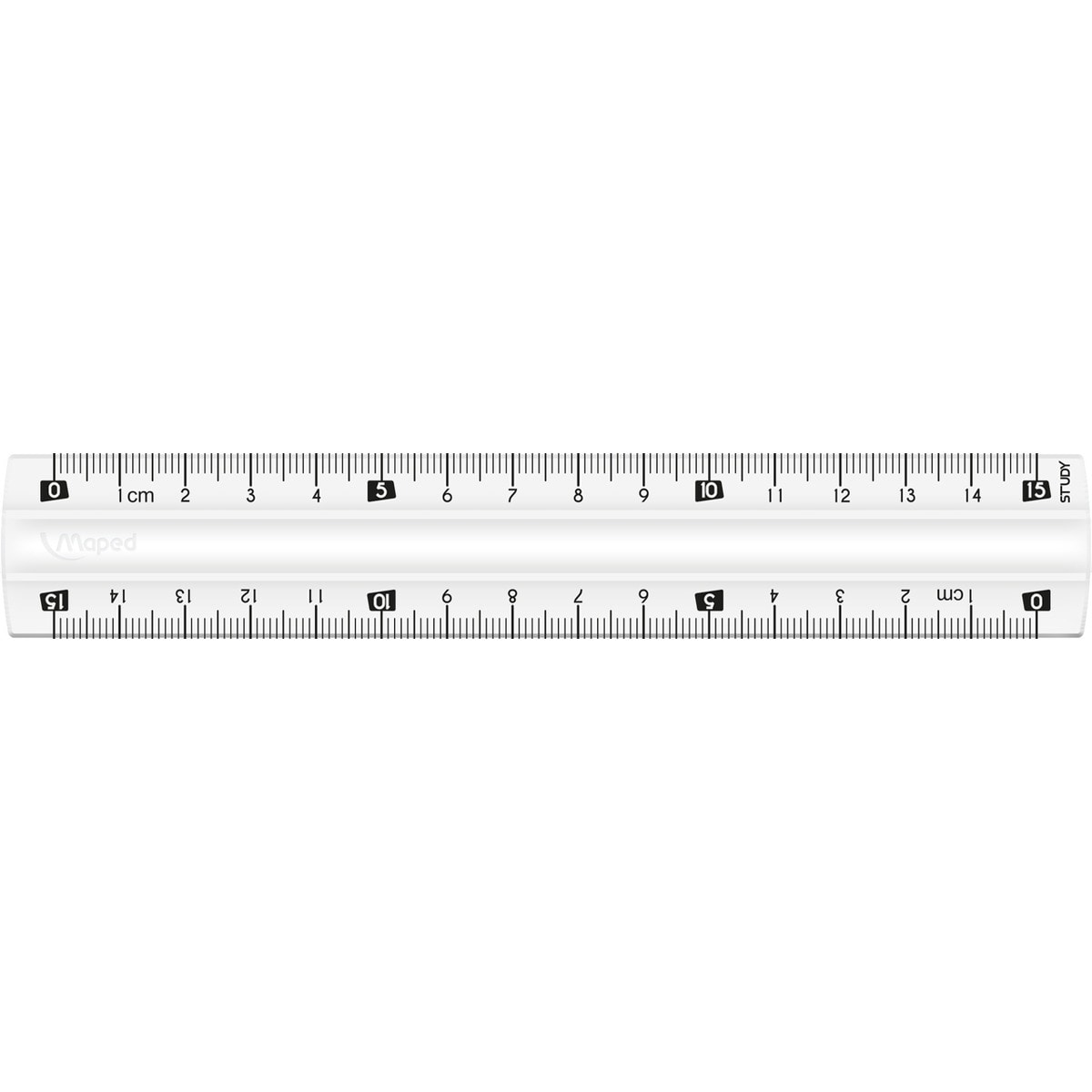 Régua flexível irrompível 15 cm Estudo Maped transparente Transparente-2