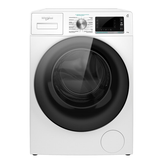 Imagem 0 de Máquina de Lavar Roupa Whirlpool W6 W845WR SPT Carga Frontal e Tecnologia 6º Sentido, de 8 kg e de 1300 rpm - Branco
