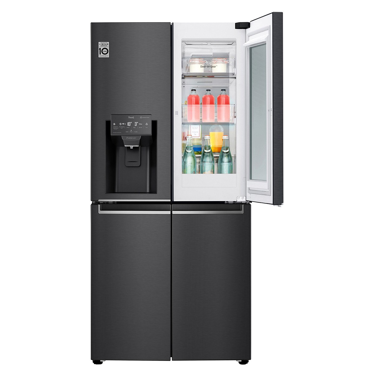 Frigorífico Side by Side LG GMX844MCBF con puerta Door in Door y