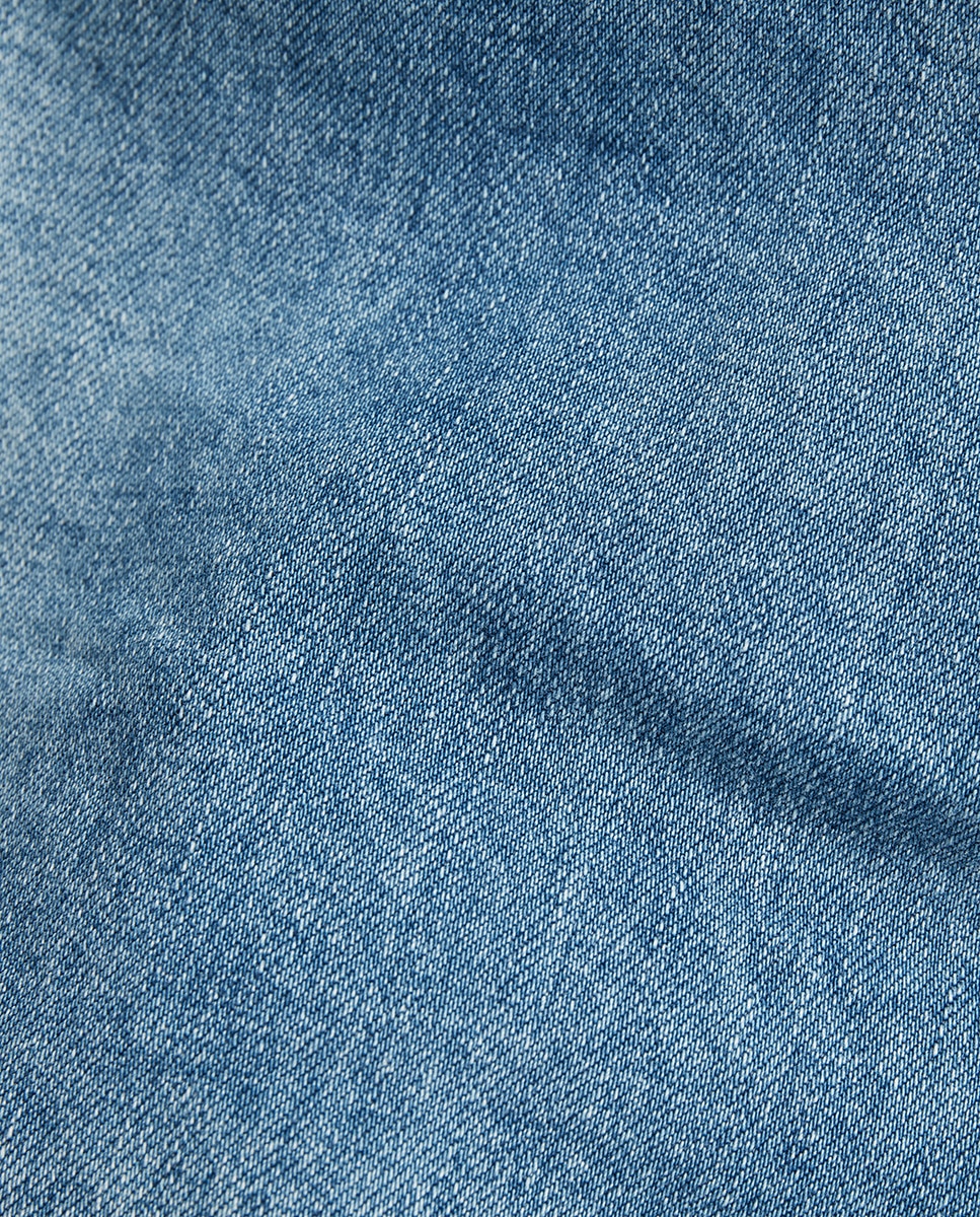 Jeans 3301 straight azuis Azul-5