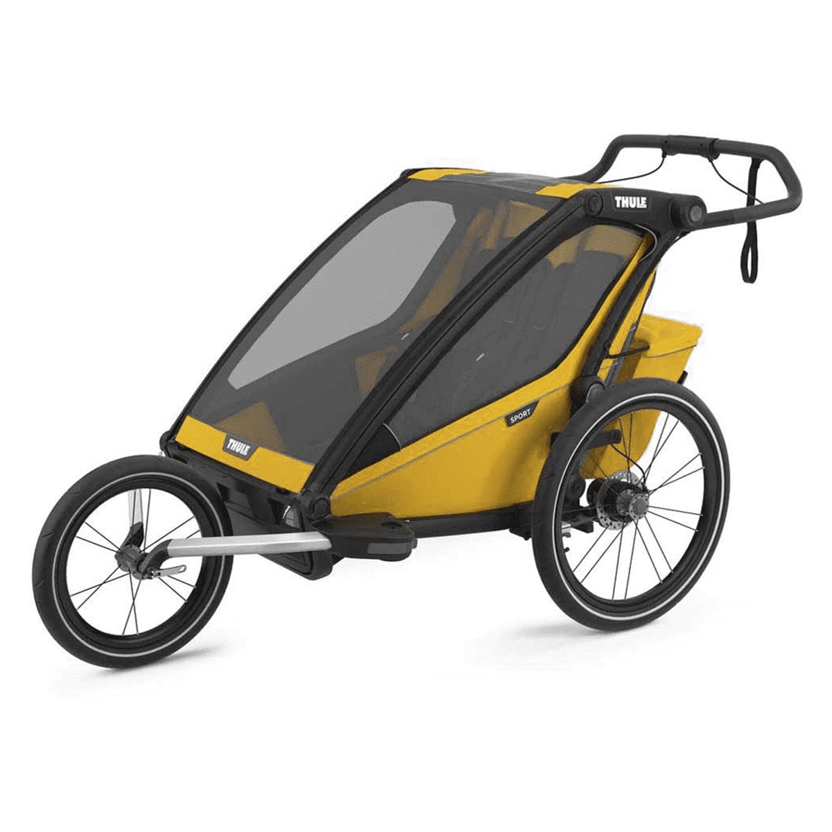 Carrinho de Passeio Multifunções Chariot Sport 1 - Preto Amarelo-1