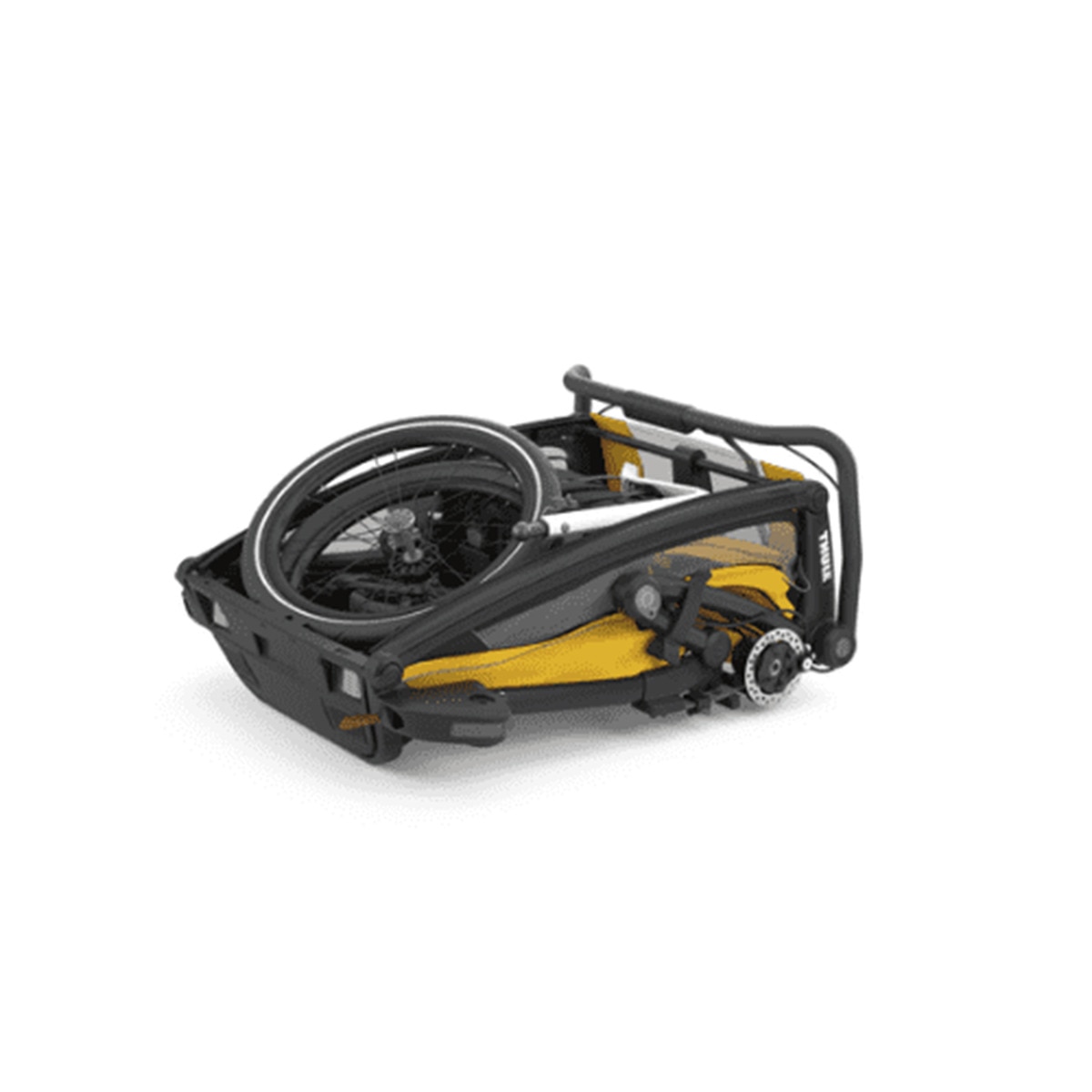 Carrinho de Passeio Multifunções Chariot Sport 1 - Preto Amarelo-5