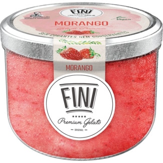 Sorvete de Morango frasco 465 ml - Fini