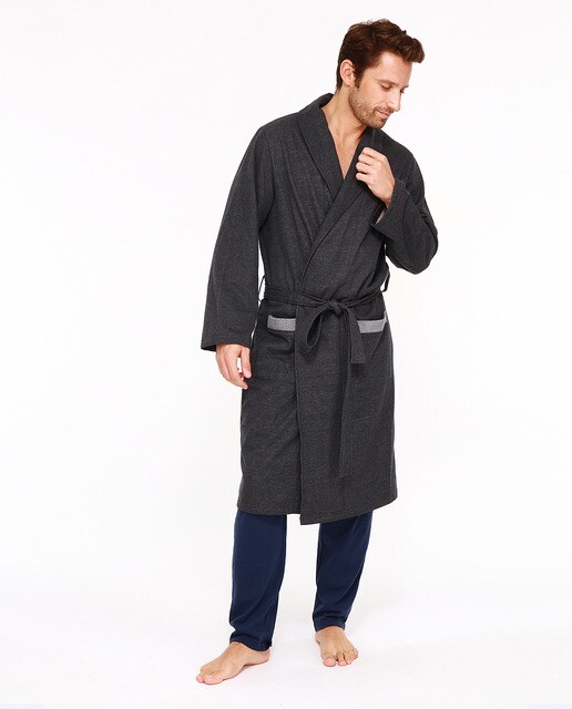 Bata de hombre lisa gris · Hom · El Corte Inglés