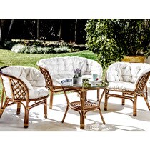 Conjunto de jardín en fibra natural Formentera Basics El Corte Inglés