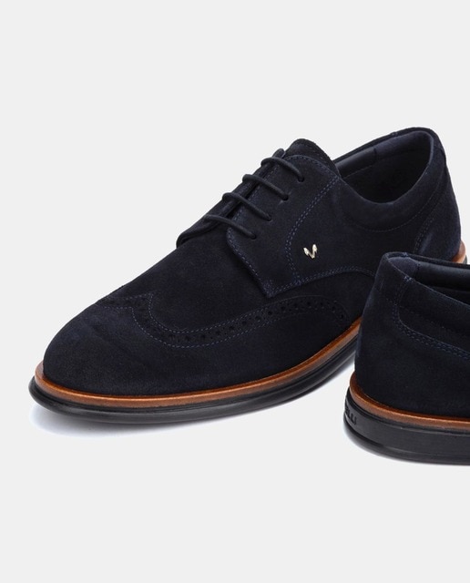 Zapatillas de cordones de hombre Martinelli de piel serraje en azul ·  Martinelli · El Corte Inglés