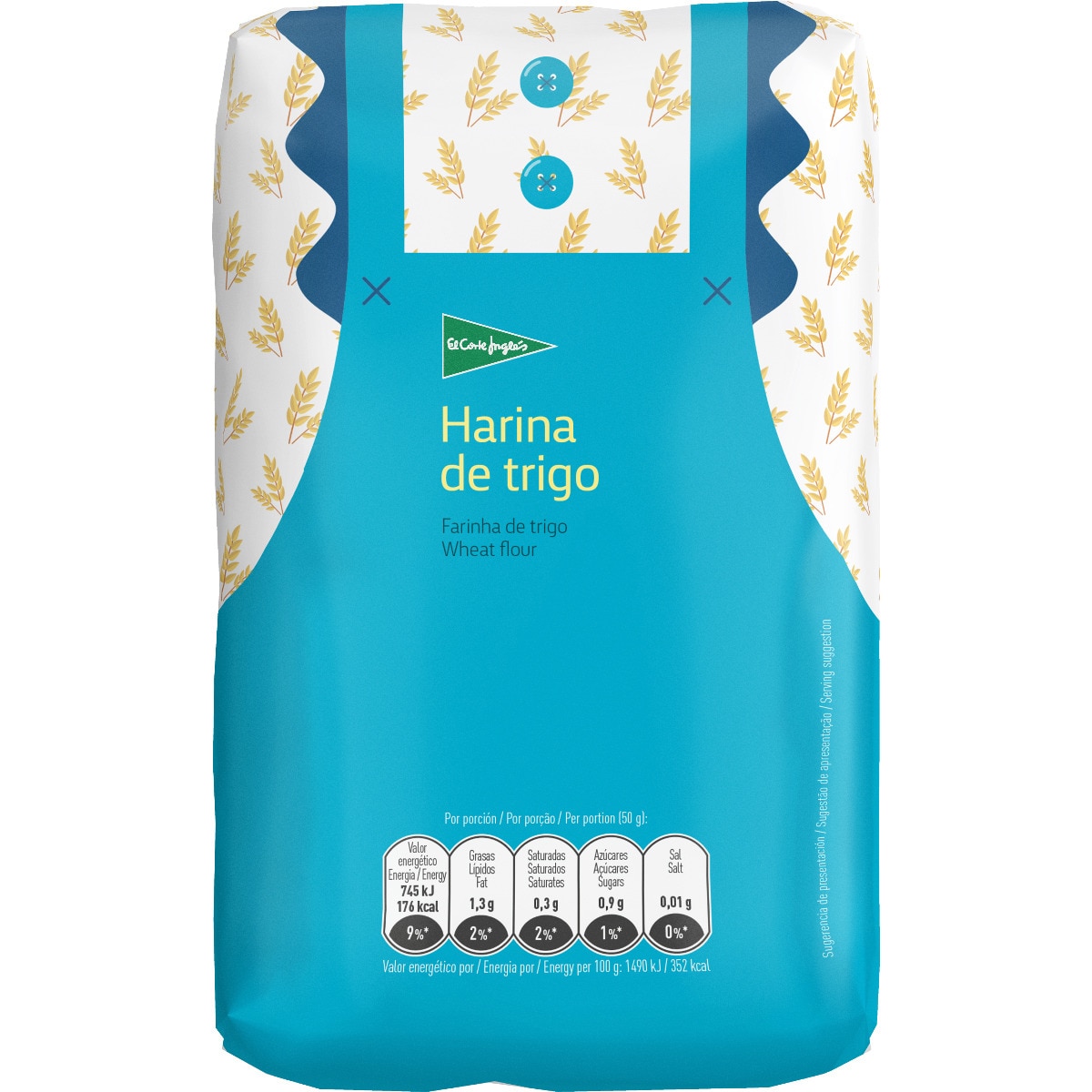 harina de trigo paquete 1 kg