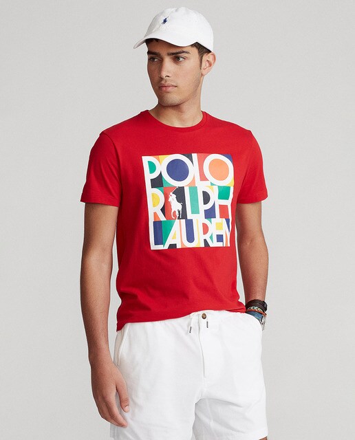 Camiseta de hombre roja de manga corta · Polo Ralph Lauren · El Corte Inglés