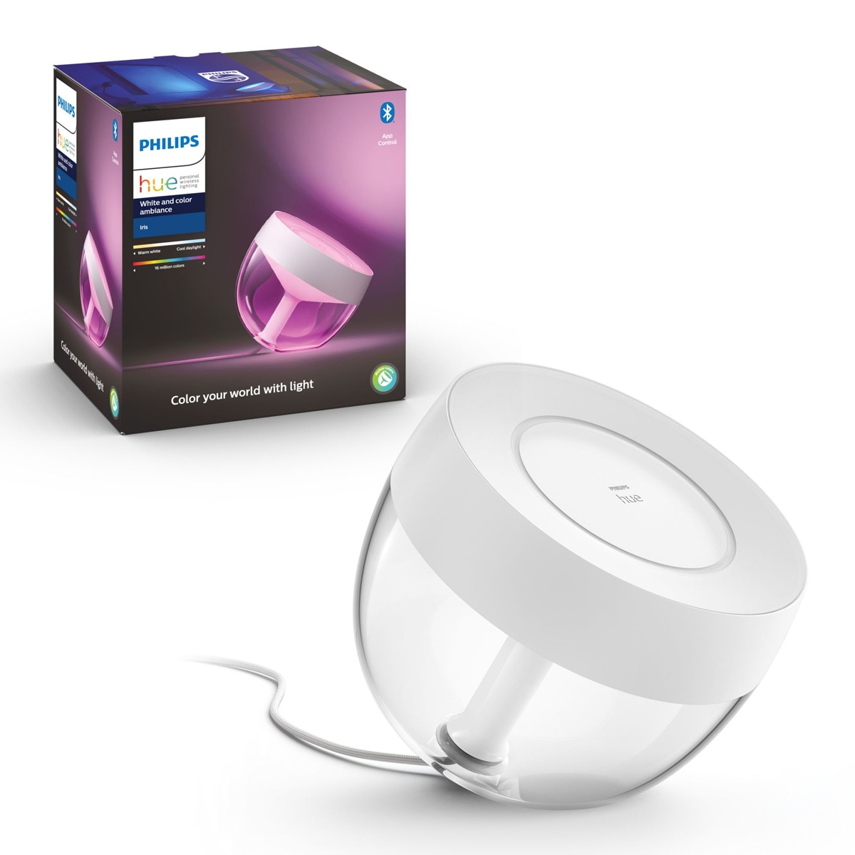 Candeeiro de mesa Philips Hue Iris White and color Ambiance Branco-6