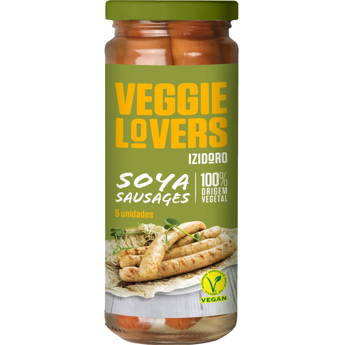 Salsichas de Soja 5 Unidades frasco 250 g