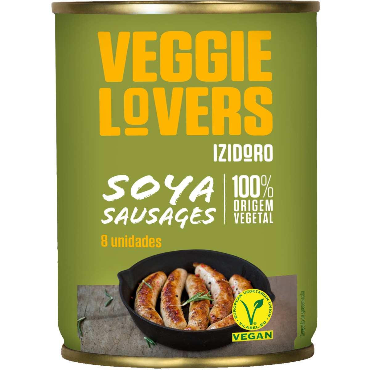 Salsichas de Soja Vegan 8 Unidades lata 180 g