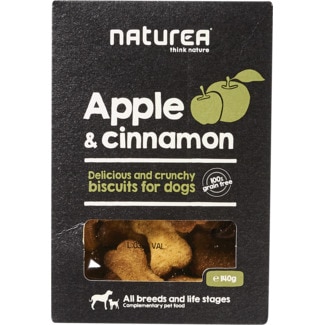 Biscoitos para Cão de Maçã e Canela embalagem 140 g - Naturea