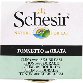 Comida Húmida para Gato de Atum e Dourada lata 85 g - Schesir