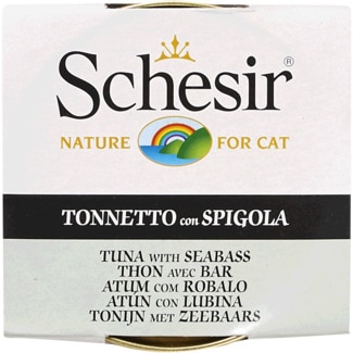 Comida Húmida para Gato de Atum e Robalo lata 85 g - Schesir