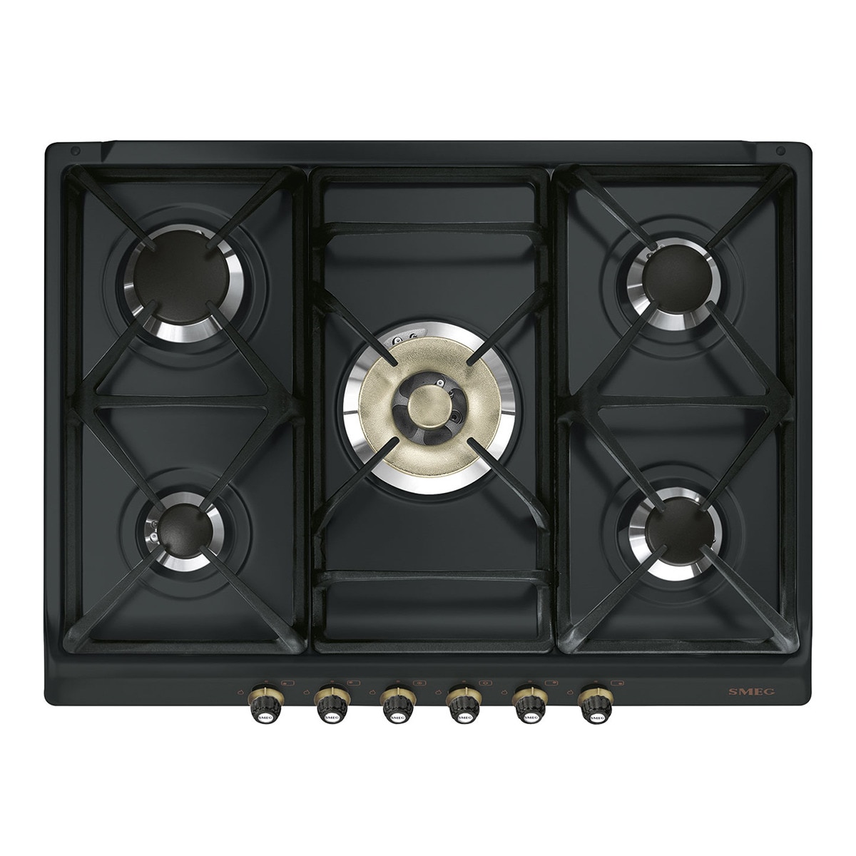 Imagen 0 de Placa gas Smeg 5 quemadores - SR775AO
