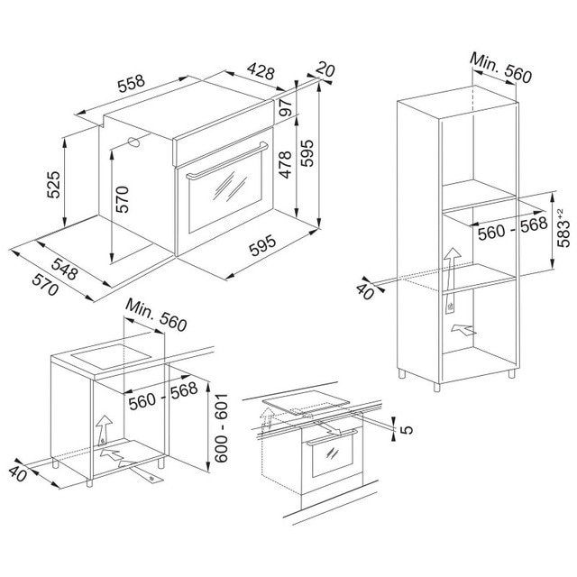 Horno multifunción Franke con sistema de limpieza Hidrolítico - FSL 86H XS Acero Inox-4