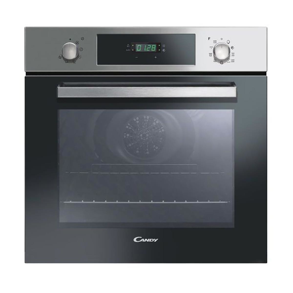 Horno multifunción Candy con limpieza pirolítica + Aquactiva - FCP886X Inox-1