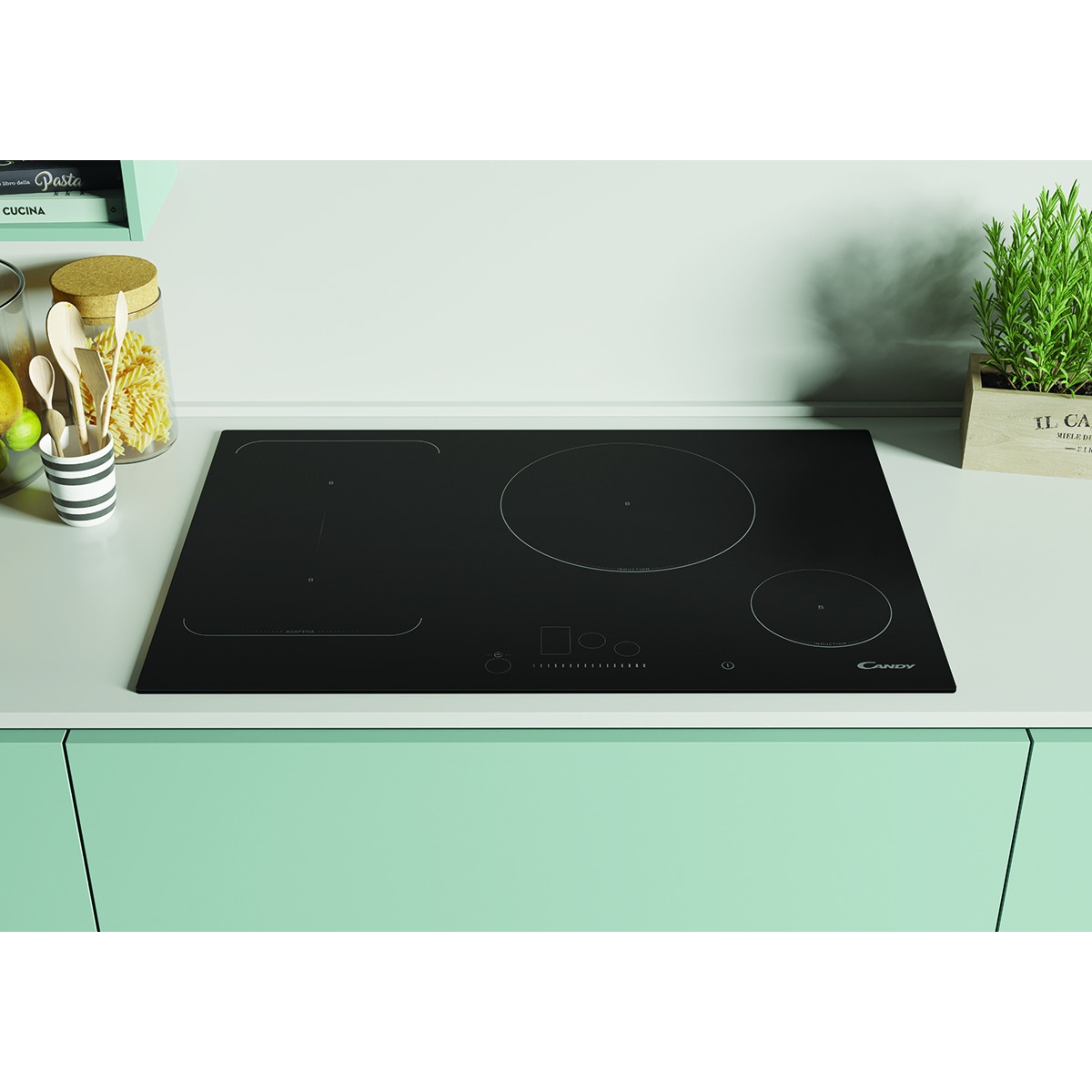 Placa inducción Candy zona Flex - CFI 82 Negro-2