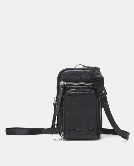 Bolso para móvil Desigual en negro con cremallera · Desigual · El Corte  Inglés
