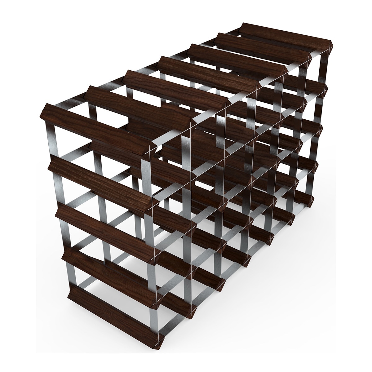 Imagem 0 de Garrafeira de madeira e aço Dark Pine