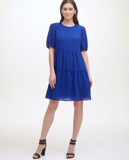 Vestido manga corta y cuello redondo · DKNY · El Corte Inglés