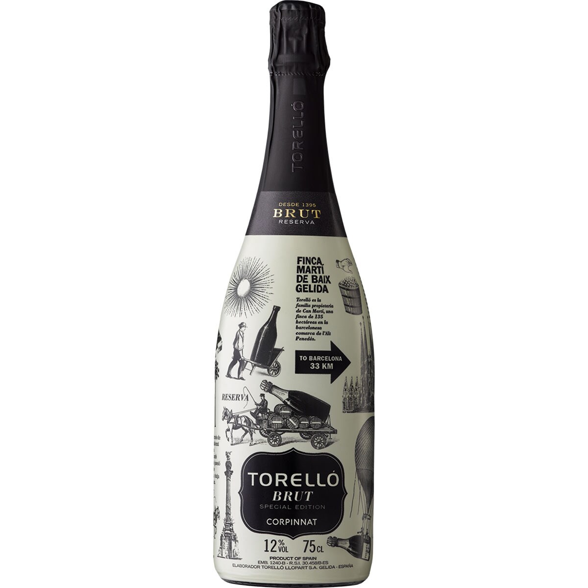 vino blanco espumoso brut  Special Edition Barcelona Corpinnat ecológico botella 75 cl