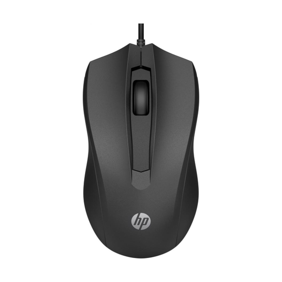 Rato Óptico HP 100 de 1600 PPP - Preto 1