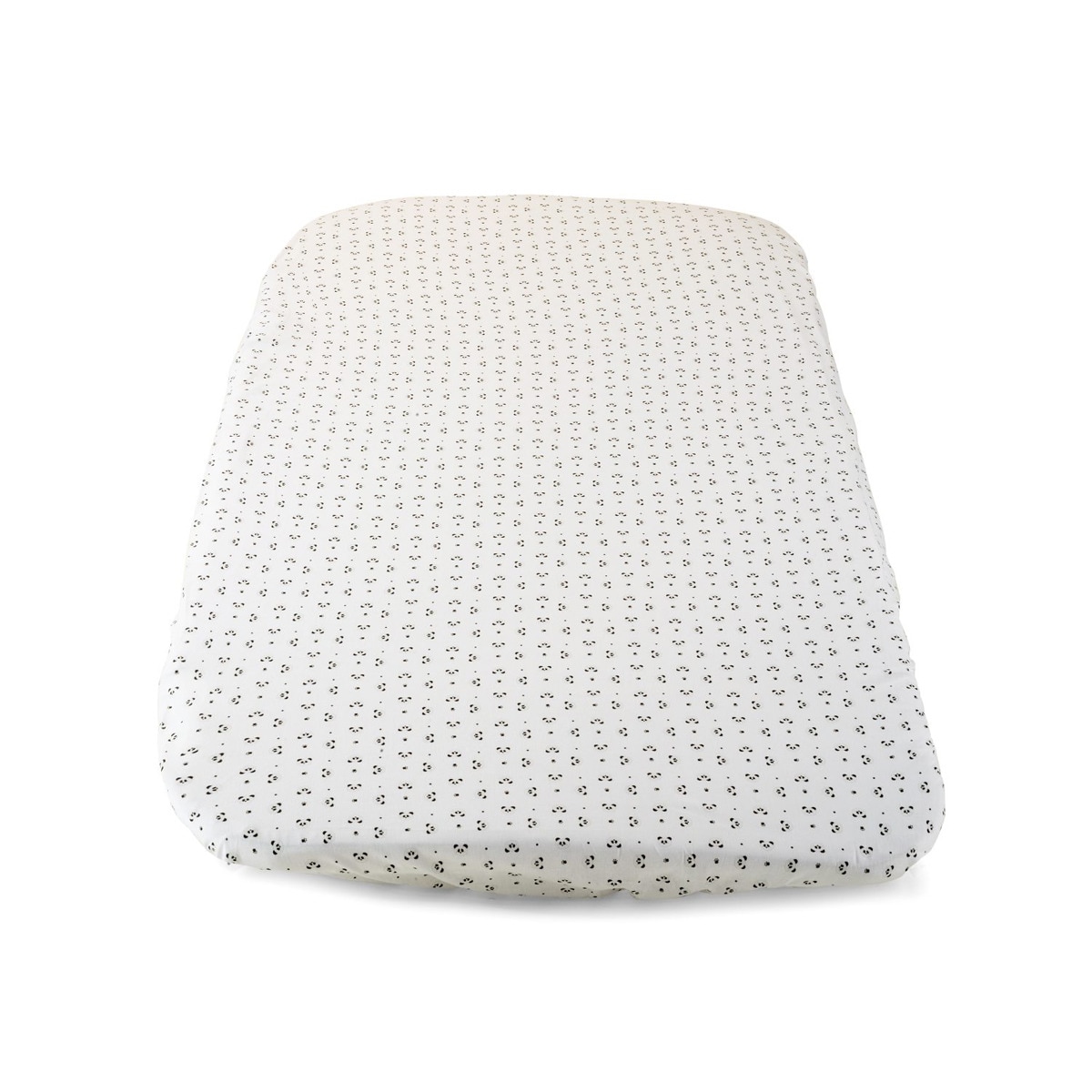 Juego de 2 sábanas bajeras para minicuna (50 x 80 cm.) Chicco Crib Forever Panda Blanco-2